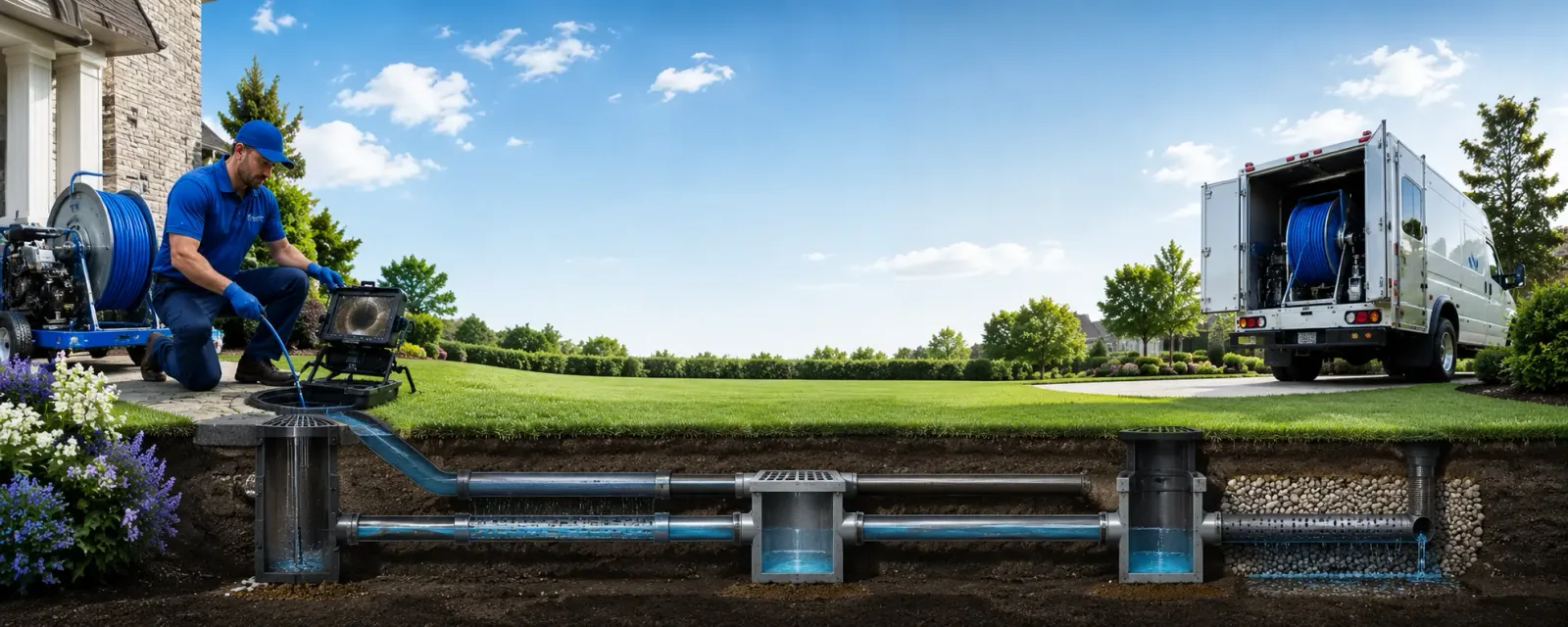 Outdoor drain cleaning information for Callender, IA